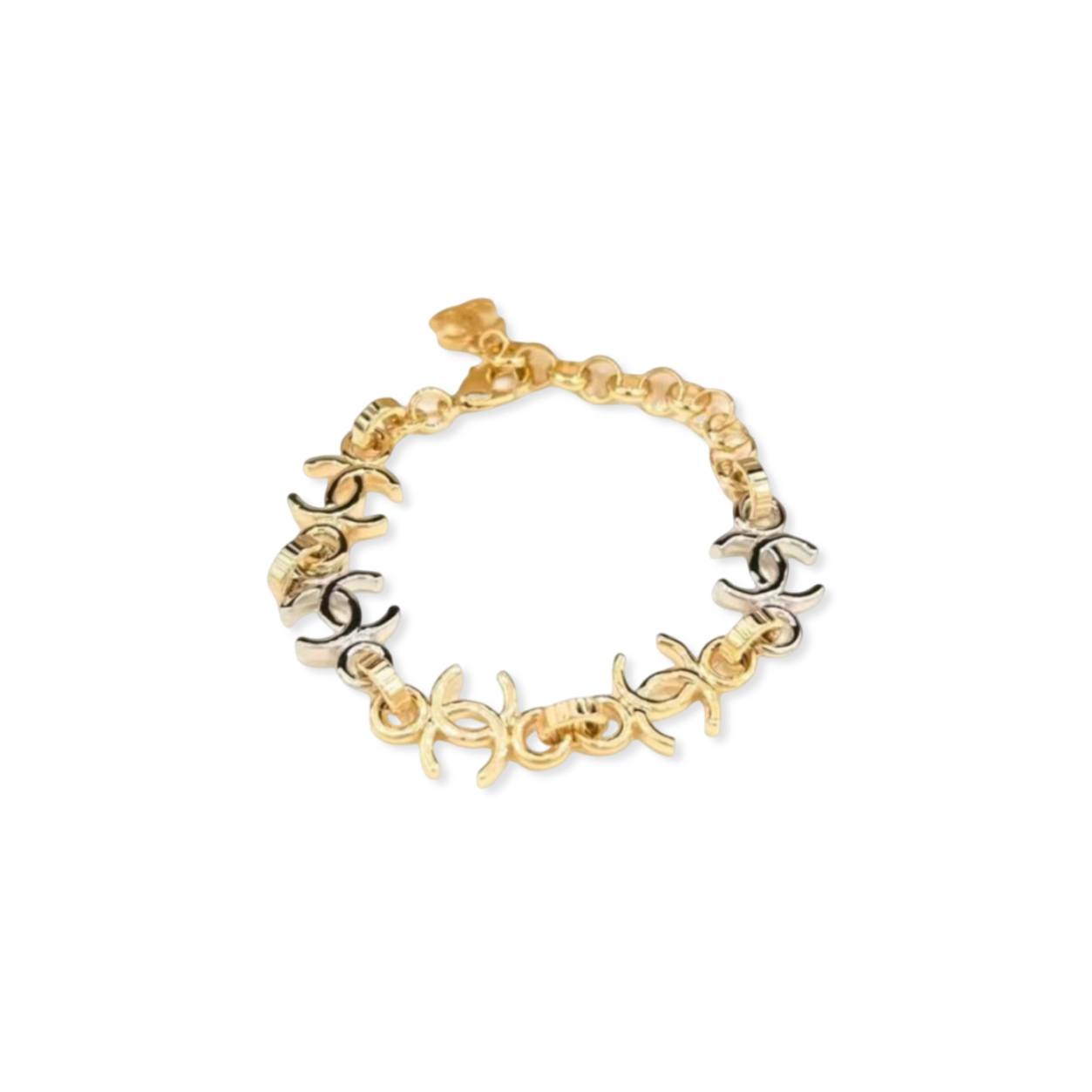 CHANEL TWO-TONE BRACELET ABH113